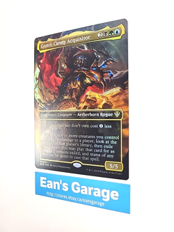 MTG Gonti, Canny Acquisitor 0001 OTC Outlaws of Thunder Mythic Rare Ext art - MN - Image 3
