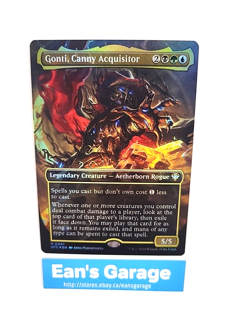 MTG Gonti, Canny Acquisitor 0001 OTC Outlaws of Thunder Mythic Rare Ext art - MN - Image 4