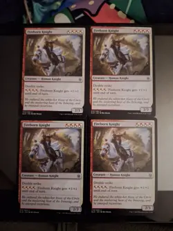 Mtg Fireborn Knight ×4 - Image 1