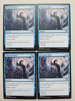 MTG 4x Clear the Mind RNA 034/259 Light Play - Image 1