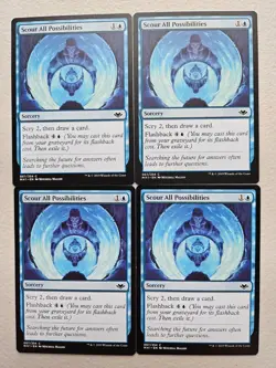 MTG 4x Scour All Possibilities MH1 067/254 Light Play - Image 1