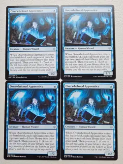 MTG 4x Overwhelmed Apprentice ELD 060/269 Light Play - Image 1