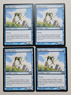 MTG 4x Zephyr Sprite M10 82/249 Light Play - Image 1