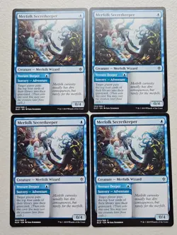 MTG 4x Merfolk Secretkeeper ELD 053/269 Light Play - Image 1
