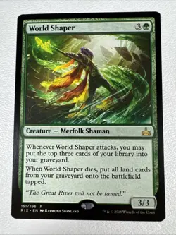 - World Shaper - NM Regular Rare #151 Rivals of Ixalan MTG - Image 1