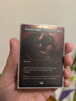 Demonic Tutor (RAINBOW FOIL) Secret Lair Magic The Gathering - Image 1