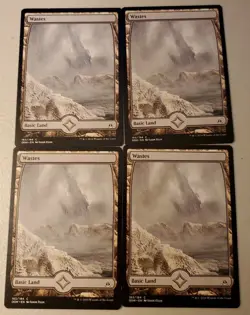 Mtg 4x Wastes OGW 183/184 Moderate Play - Image 1