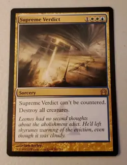 Mtg Supreme Verdict 2012 201/274 Moderate Play - Image 1