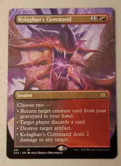Mtg Kolaghan's Command 2X2 381 Borderless Near Mint - Image 1