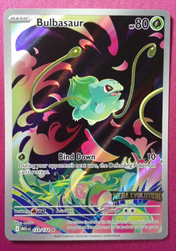 Pokemon TCG Mega Evolutions Stamped Bulbasaur 133/132 NM B - Image 1