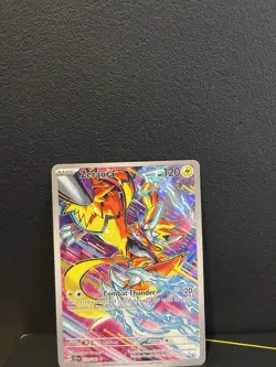 Pokemon TCG Stellar Crown Zeraora 151/142 Illustration Rare Near Mint Condition - Image 3