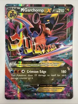 Pokemon TCG M Garchomp EX - Black Star Promo XY XY168 - Image 1