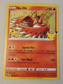 Pokemon Ho-Oh Holo Celebrations 001/025 Near Mint - Image 1
