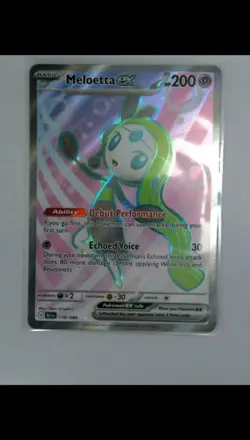 2025 Pokemon MELOETTA EX 159/086 Black Bolt BLK EN Ultra Rare Holo English - Image 1