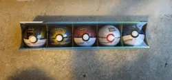 Pokemon Costco Pokeball Tin 5 Pack TCG 2022 - Image 1