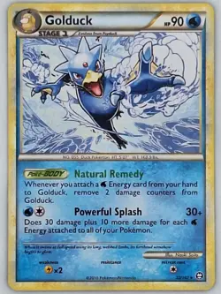Golduck 22/102 Pokemon - HGSS Triumphant MP - Image 1