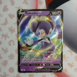 Pokemon TCG Indeedee V 039/072 Shining Fates Holo Ultra Rare - Image 1