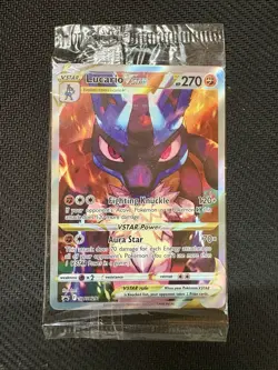 SEALED Pokemon TCG Lucario VSTAR SWSH291 Crown Zenith ETB Promo - Image 1