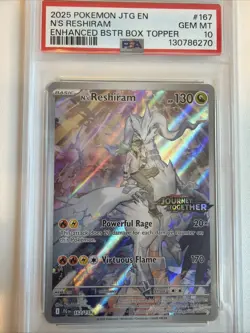 N's Reshiram - (Journey Together Stamped) 167/159 Sv09 Holo PSA 10 Pokemon - Image 1