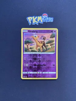 Pokemon TCG Girafarig Vivid Voltage 065/185 Reverse Holo LP. - Image 1