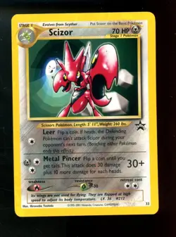 2001 Pokemon TCG Black Star Promo #33 Scizor - Image 1