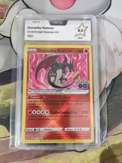 Carte Pokemon Dracaufeu Radieux 011/078 PCA 9,5 Pokemon Go FR - Image 1