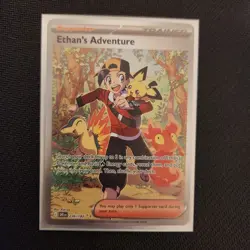 Pokemon Ethan's Adventure 236/182 Sv10: Destined Rivals - Illustration Rare SIR - Image 3