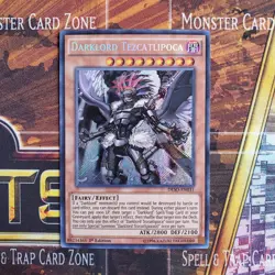 1x Darklord Tezcatlipoca - Secret Rare - DESO-EN031 - 1st Ed - LP - Image 1