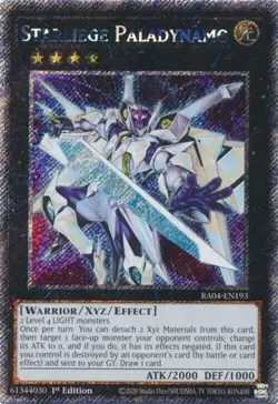 Starliege Paladynamo - RA04-EN193 - Platinum Secret Rare - 1st Edition NM Yugioh - Image 1
