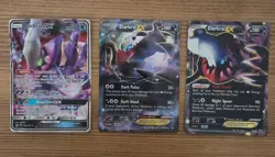 Lot Of 3 Darkrai Full Art Holo Cards - EX Promo BW46, EX 74/122, & GX 88a/147 - Image 1