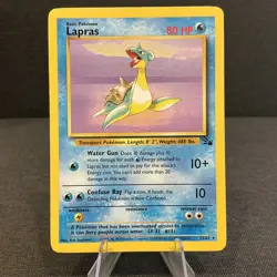 Lapras 25/62 Fossil Rare Non-Holo LP 1999 Vintage Pokemon TCG Card - Image 1
