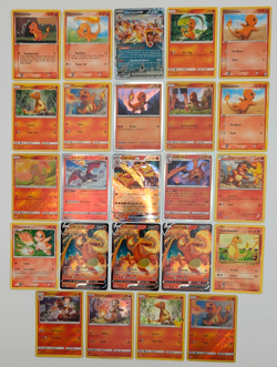 Lot of 24 Pokemon TCG Cards Charmander Charizard V EX English + Japanese Promo - Image 1