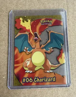 2000 Topps Pokemon Charizard Tv Animation Clear Card - Image 1