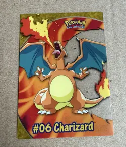 2000 Topps Pokemon Charizard Tv Animation Clear Card - Image 2
