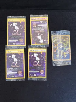 Pokemon First Movie Set of 5 Promo Cards Dragonite Mewtwo Pikachu Elect SEALED - Image 1