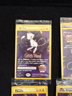 Pokemon First Movie Set of 5 Promo Cards Dragonite Mewtwo Pikachu Elect SEALED - Image 2
