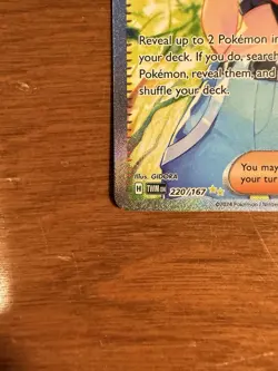 Pokemon TCG Twilight Masquerade SIR Card Perrin 220/167 Sv06 NM Condition - Image 2