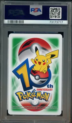 2006 Pokemon 10th Anniversary Playing Card 9 Of Clubs Carvanha Sharpedo PSA 10 - Image 2