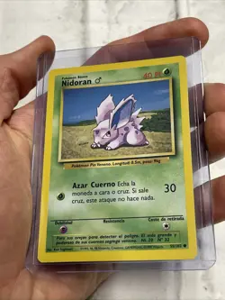 NIDORAN - 55/102 - 40 PI - SPANISH Base Set - Pokemon Card - NM Vintage Vtg TCG - Image 2