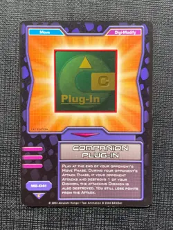 MD-041 Companion Plug-In Digimon Card CCG 2004 Bandai Hybrid Warriors - Image 1