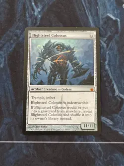 MTG Blightsteel Colossus Mirrodin Besieged NM Artifact - Image 1
