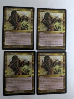 4 Aura Mutation Invasion MTG Exc Free shipping with tracking - Image 1