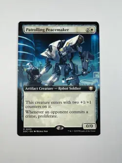 Patrolling Peacemaker #25 Extended Art Rare Non-Foil MTG Edge of Eternities - Image 1