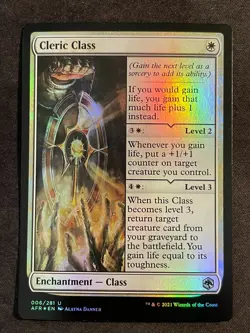 MTG Cleric Class, NM-Mint, (FR #006/281) Foil - Image 1