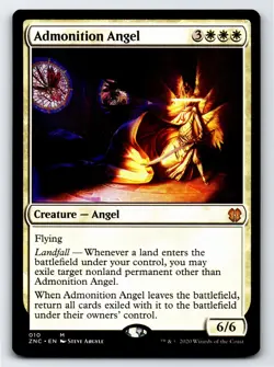 Admonition Angel M Commander: Zendikar Rising # 10 NM Normal - Image 1