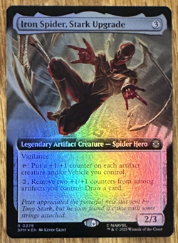 MTG Marvel Spider-Man, Iron Spider, Stark Upgrade - Extended Art Foil - Image 1