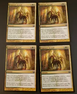 Mtg 4x Courser's Accord Moderate Play - Image 1