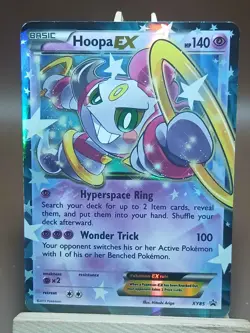 HP Pokemon TCG Hoopa EX Black Star Promo XY85 XY Holo Full Art - Image 1