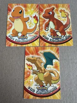 2000 Topps Pokemon TV Animation Edition #4Charmander #5Charmeleon #6Charizard - Image 2