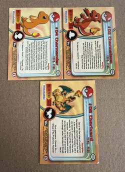 2000 Topps Pokemon TV Animation Edition #4Charmander #5Charmeleon #6Charizard - Image 3